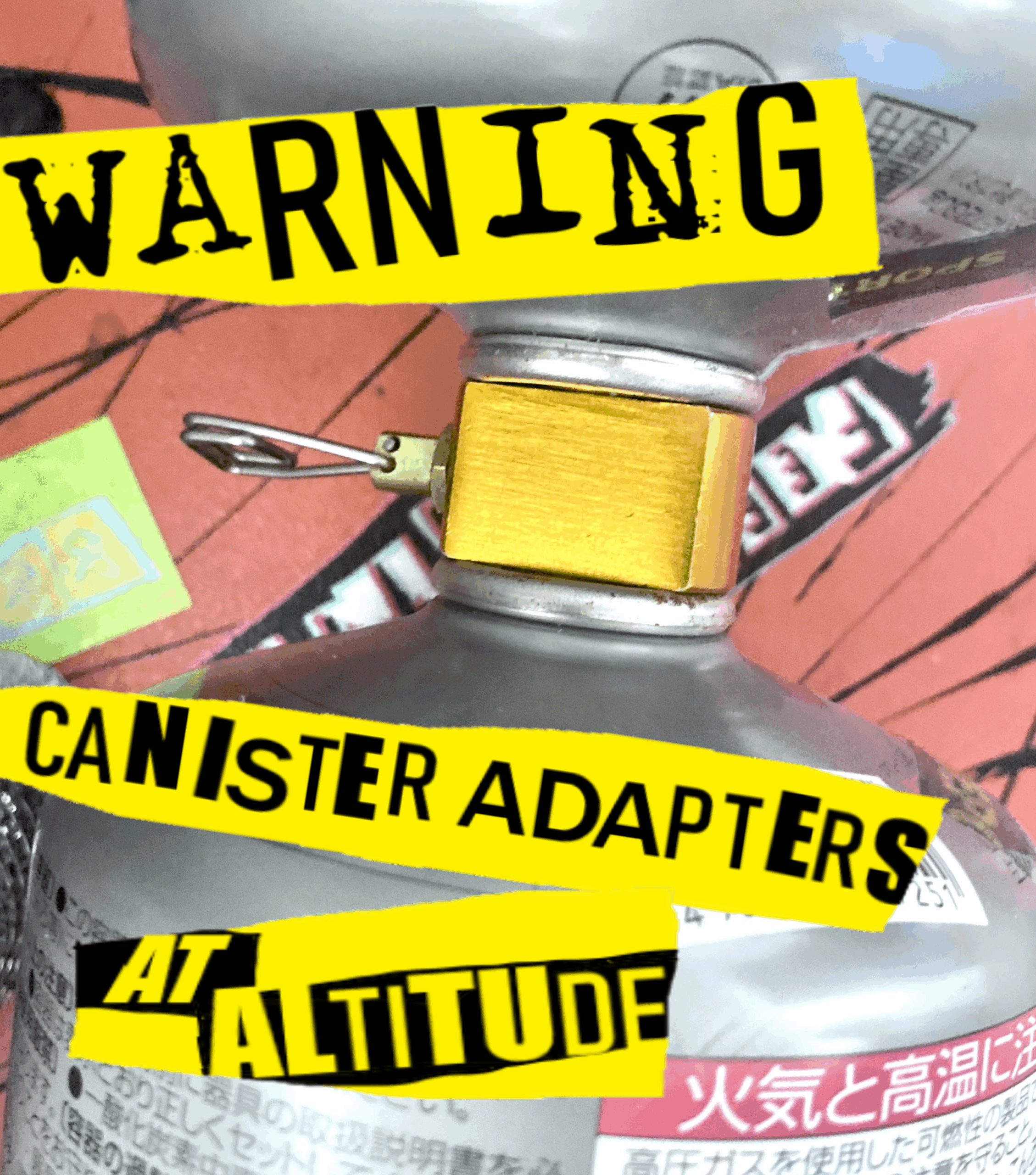 WARNING. CANISTER ADAPTERS AT ALTITUDE