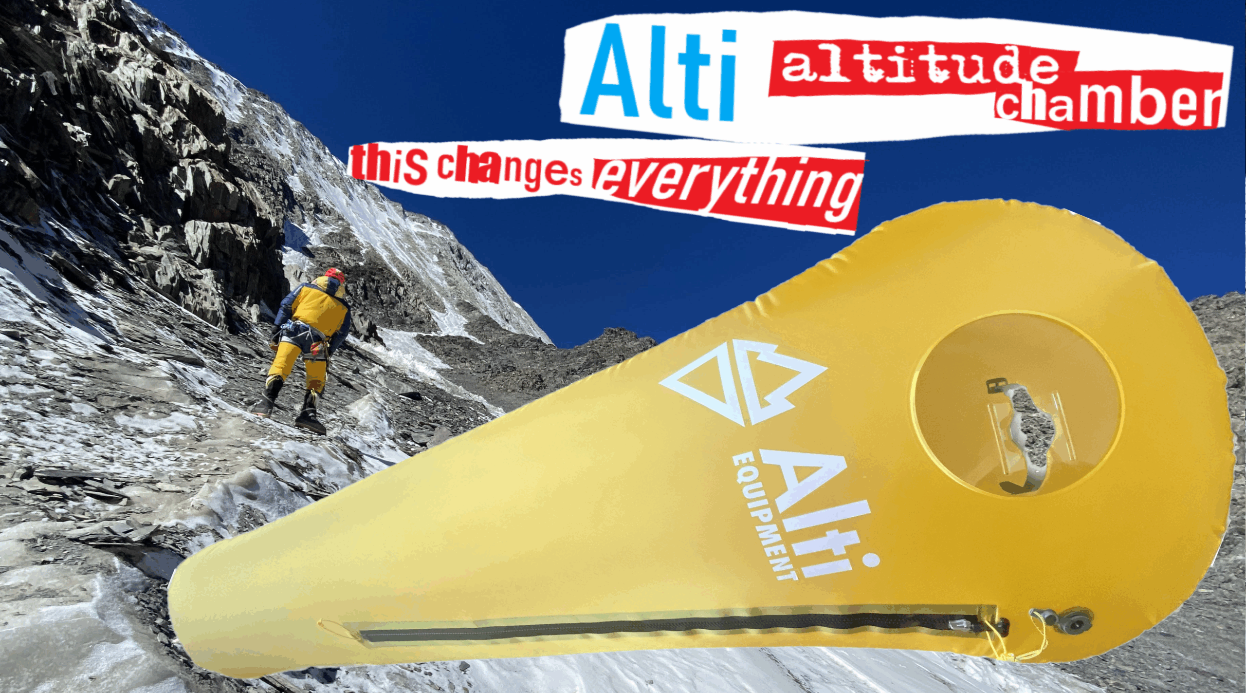 ALTI ULTRALIGHT HYPERBARIC CHAMBER. TESTED ON CLIMBERS.